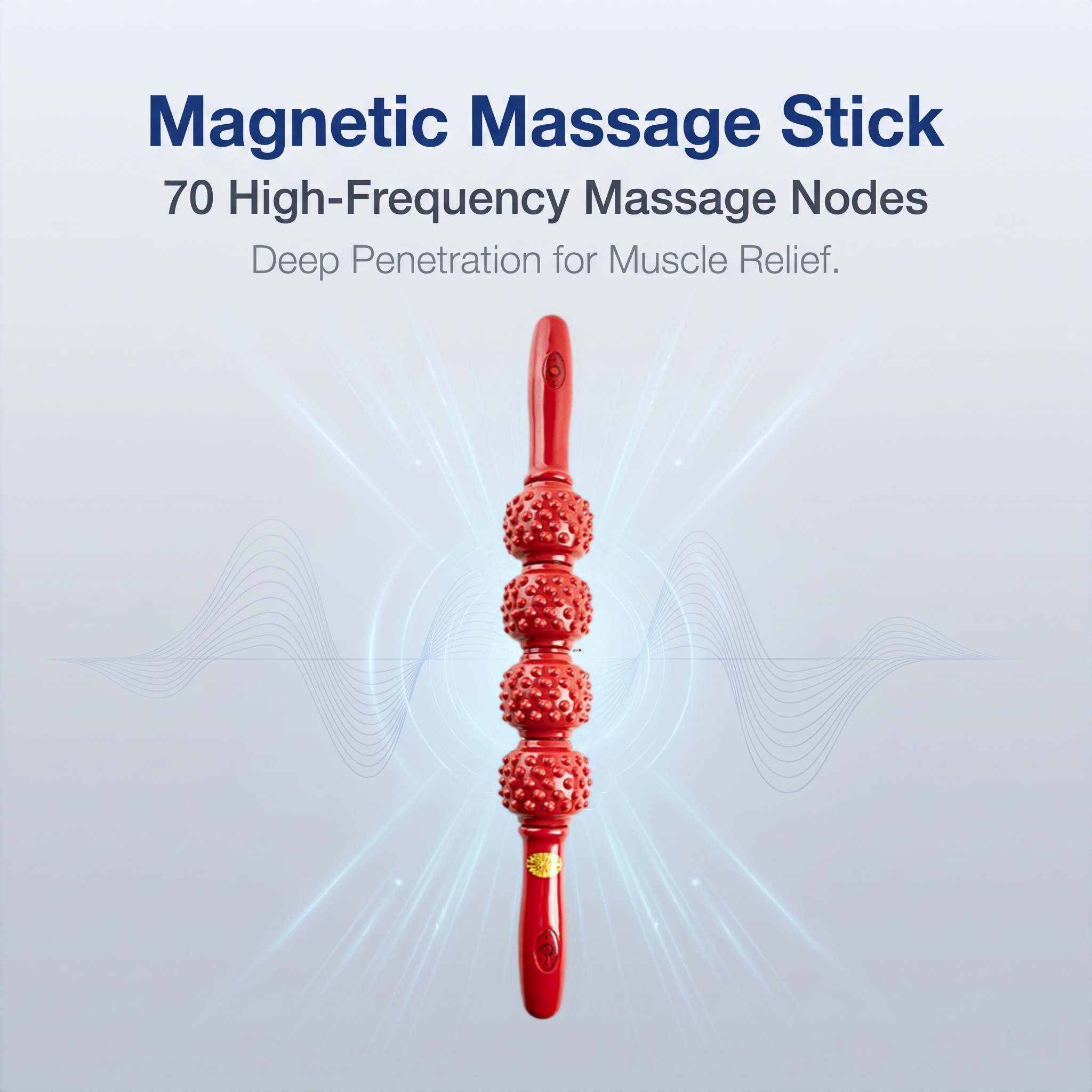 YCMassage® Meridian-Clearing Yoga & Muscle Release Fitness Roller — Wellness & Health Massage Stick / Fascia Rolling Tool