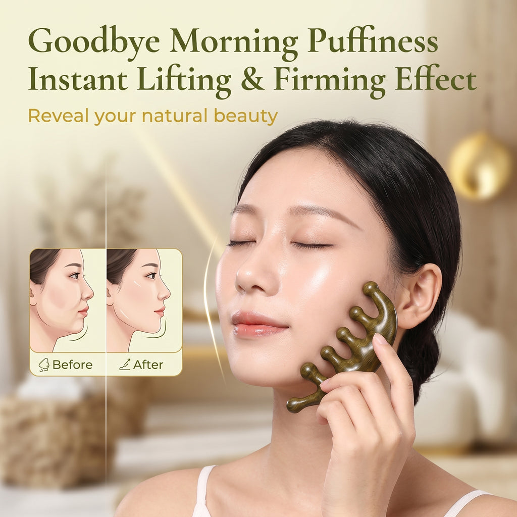 YCMassage® Portable Ebony Mini Comb — Massage, Meridian, and Head Gua Sha Tool — A Natural Wooden Scalp Stimulator